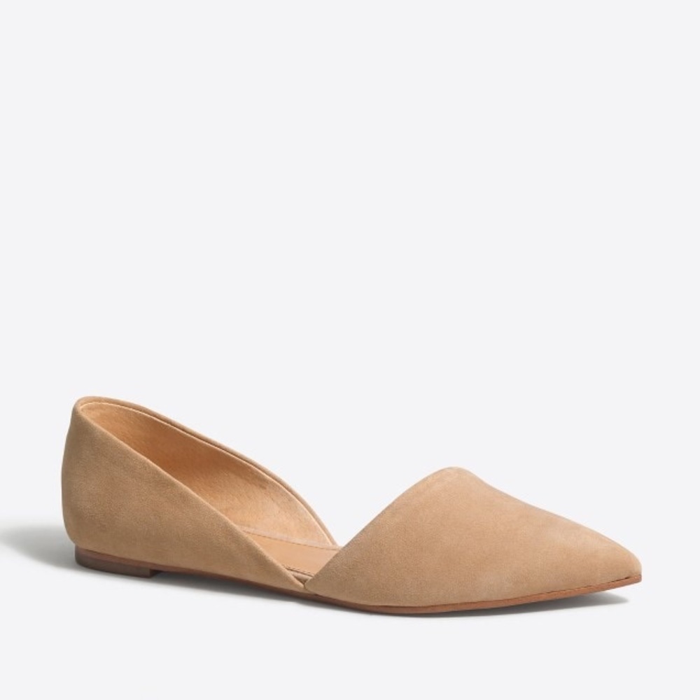 Size 10M Saddle J.Crew Zoe Suede d’Orsay flats